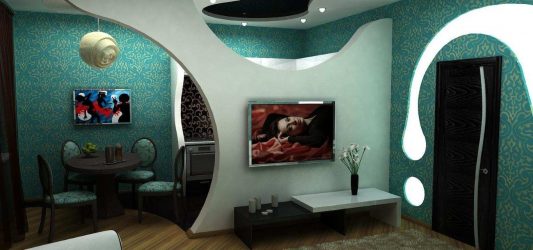 Arco para a cozinha em vez da porta: 115+ (Foto) Design entre salas