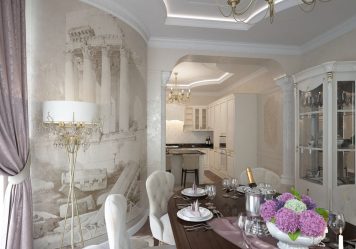 Arco para a cozinha em vez da porta: 115+ (Foto) Design entre salas