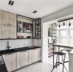 Arco para a cozinha em vez da porta: 115+ (Foto) Design entre salas