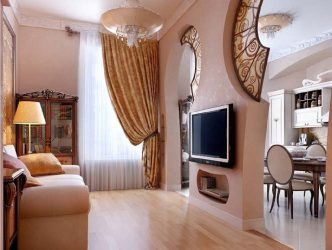 Arco para a cozinha em vez da porta: 115+ (Foto) Design entre salas