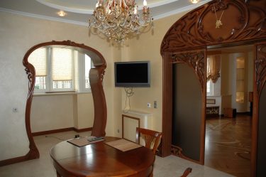 Arco para a cozinha em vez da porta: 115+ (Foto) Design entre salas