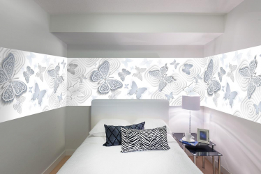 Lindas borboletas na parede faça você mesmo: 140+ (Foto) decorações no interior (papel, volumétrico, adesivos)