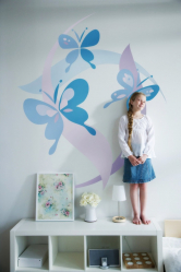 Lindas borboletas na parede faça você mesmo: 140+ (Foto) decorações no interior (papel, volumétrico, adesivos)