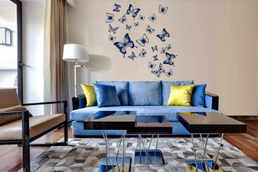 Lindas borboletas na parede faça você mesmo: 140+ (Foto) decorações no interior (papel, volumétrico, adesivos)