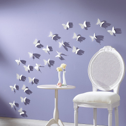 Lindas borboletas na parede faça você mesmo: 140+ (Foto) decorações no interior (papel, volumétrico, adesivos)