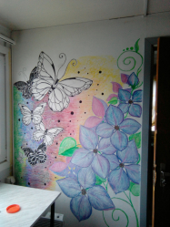 Lindas borboletas na parede faça você mesmo: 140+ (Foto) decorações no interior (papel, volumétrico, adesivos)