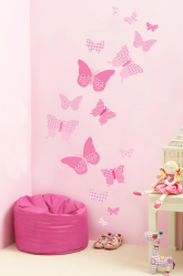 Lindas borboletas na parede faça você mesmo: 140+ (Foto) decorações no interior (papel, volumétrico, adesivos)