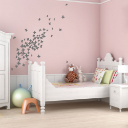 Lindas borboletas na parede faça você mesmo: 140+ (Foto) decorações no interior (papel, volumétrico, adesivos)