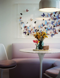 Lindas borboletas na parede faça você mesmo: 140+ (Foto) decorações no interior (papel, volumétrico, adesivos)