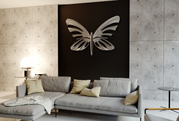 Lindas borboletas na parede faça você mesmo: 140+ (Foto) decorações no interior (papel, volumétrico, adesivos)