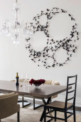 Lindas borboletas na parede faça você mesmo: 140+ (Foto) decorações no interior (papel, volumétrico, adesivos)