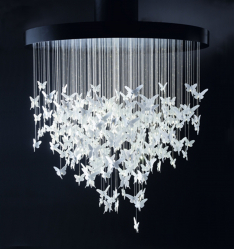Lindas borboletas na parede faça você mesmo: 140+ (Foto) decorações no interior (papel, volumétrico, adesivos)