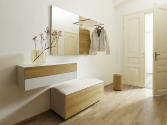 Os tipos mais práticos de banquetas para o corredor: com prateleiras, assento e cabide! 215+ (Photo) Exemplos de design