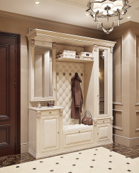 Os tipos mais práticos de banquetas para o corredor: com prateleiras, assento e cabide! 215+ (Photo) Exemplos de design
