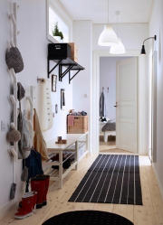 Os tipos mais práticos de banquetas para o corredor: com prateleiras, assento e cabide! 215+ (Photo) Exemplos de design