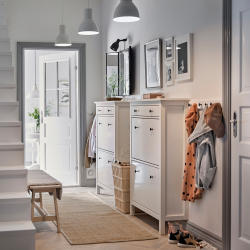 Os tipos mais práticos de banquetas para o corredor: com prateleiras, assento e cabide! 215+ (Photo) Exemplos de design