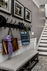 Os tipos mais práticos de banquetas para o corredor: com prateleiras, assento e cabide! 215+ (Photo) Exemplos de design
