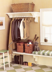Os tipos mais práticos de banquetas para o corredor: com prateleiras, assento e cabide! 215+ (Photo) Exemplos de design
