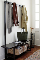 Os tipos mais práticos de banquetas para o corredor: com prateleiras, assento e cabide! 215+ (Photo) Exemplos de design