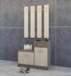 Os tipos mais práticos de banquetas para o corredor: com prateleiras, assento e cabide! 215+ (Photo) Exemplos de design