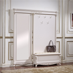 Os tipos mais práticos de banquetas para o corredor: com prateleiras, assento e cabide! 215+ (Photo) Exemplos de design