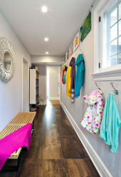 Os tipos mais práticos de banquetas para o corredor: com prateleiras, assento e cabide! 215+ (Photo) Exemplos de design