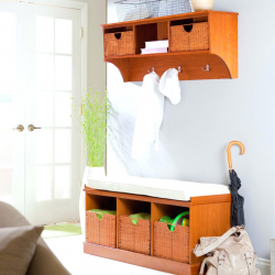 Os tipos mais práticos de banquetas para o corredor: com prateleiras, assento e cabide! 215+ (Photo) Exemplos de design