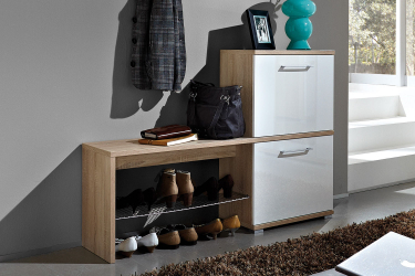 Os tipos mais práticos de banquetas para o corredor: com prateleiras, assento e cabide! 215+ (Photo) Exemplos de design