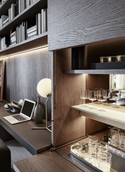 Bar para garrafas no interior do apartamento ou casa - Como melhor fazer? 120+ (foto) de uma árvore, andar, angular
