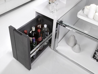 Bar para garrafas no interior do apartamento ou casa - Como melhor fazer? 120+ (foto) de uma árvore, andar, angular