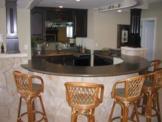 Bar para garrafas no interior do apartamento ou casa - Como melhor fazer? 120+ (foto) de uma árvore, andar, angular