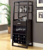 Bar for bottles in the interior of the apartment or house - How best to do? 120+ (photo) from a tree, floor, angular