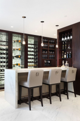 Bar para garrafas no interior do apartamento ou casa - Como melhor fazer? 120+ (foto) de uma árvore, andar, angular