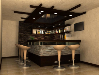 Bar para garrafas no interior do apartamento ou casa - Como melhor fazer? 120+ (foto) de uma árvore, andar, angular