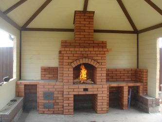 Churrasqueira no País: Como equipar uma plataforma com um mirante, churrasqueira e churrasqueira? (Mais de 180 fotos)