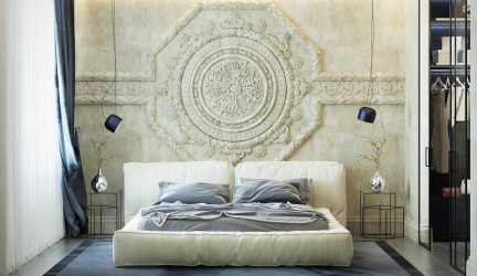 Como fazer uma pintura de parede exclusiva: Criando um baixo-relevo com suas próprias mãos. Oportunidades criativas para atualizar a decoração. Master class para iniciantes