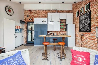 วิธีการจัดให้บาร์ในห้องครัว? 215+ (Photo) การออกแบบที่ทันสมัยสำหรับบ้านหรืออพาร์ตเมนต์