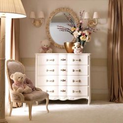 Características Dresser branco 200+ (fotos) opções (brilhante, com gavetas, sem alças)