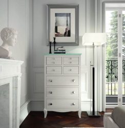 Características Dresser branco 200+ (fotos) opções (brilhante, com gavetas, sem alças)