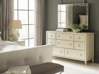 Características Dresser branco 200+ (fotos) opções (brilhante, com gavetas, sem alças)