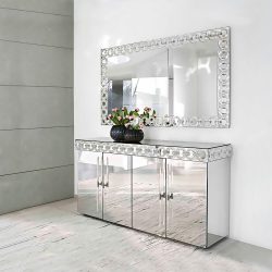 Características Dresser branco 200+ (fotos) opções (brilhante, com gavetas, sem alças)