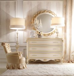 Características Dresser branco 200+ (fotos) opções (brilhante, com gavetas, sem alças)