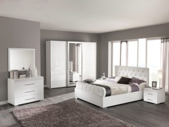 Características Dresser branco 200+ (fotos) opções (brilhante, com gavetas, sem alças)