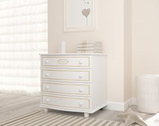 Características Dresser branco 200+ (fotos) opções (brilhante, com gavetas, sem alças)