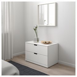 Características Dresser branco 200+ (fotos) opções (brilhante, com gavetas, sem alças)