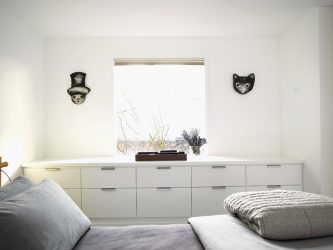 Características Dresser branco 200+ (fotos) opções (brilhante, com gavetas, sem alças)