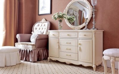 Características Dresser branco 200+ (fotos) opções (brilhante, com gavetas, sem alças)