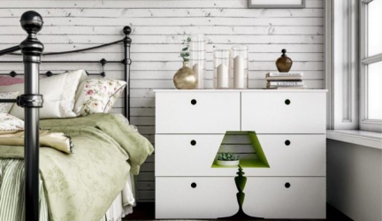 Características Dresser branco 200+ (fotos) opções (brilhante, com gavetas, sem alças)