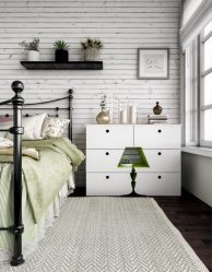 Características Dresser branco 200+ (fotos) opções (brilhante, com gavetas, sem alças)