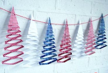 Fogos de artifício de idéias: Como você pode fazer uma longa e bela guirlanda de papel para o ano novo? 100 + Fácil Faseado DIY Fotos